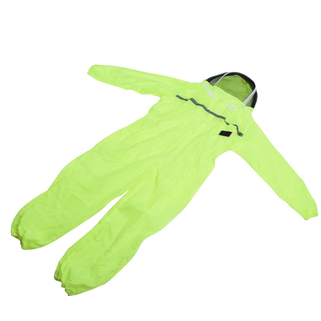 Beekeeping Suit Fluorescent Green One Piece Zipper Design Breathable Beekeeper Clothing