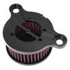 Motorcycle Black Air Cleaner System Intake Filter For Harley Sportster Iron XL883 Low XL883L XL1200 48 72 2004-2016
