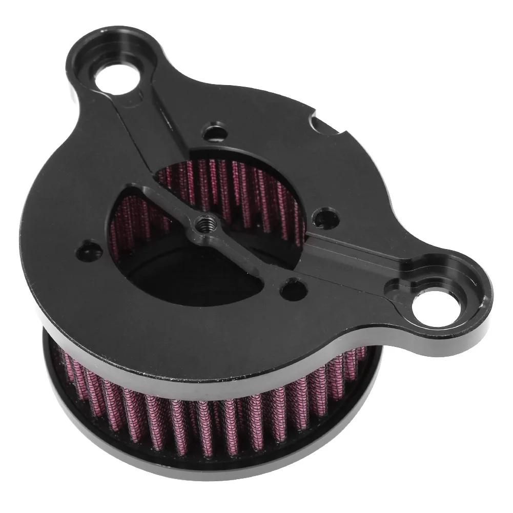Motorcycle Black Air Cleaner System Intake Filter For Harley Sportster Iron XL883 Low XL883L XL1200 48 72 2004-2016