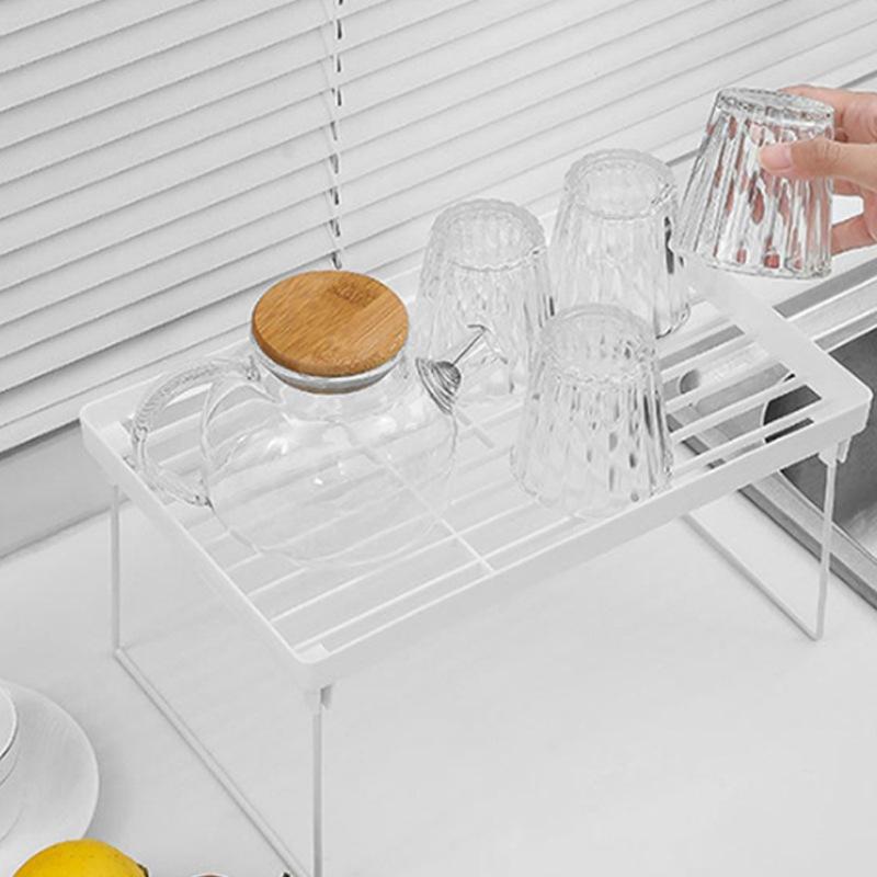 Bathroom Organizer Convenient Durable Stylish Trendy Kitchen Gadget Compact Hot-selling Item Foldable Storage Rack For Kitchen