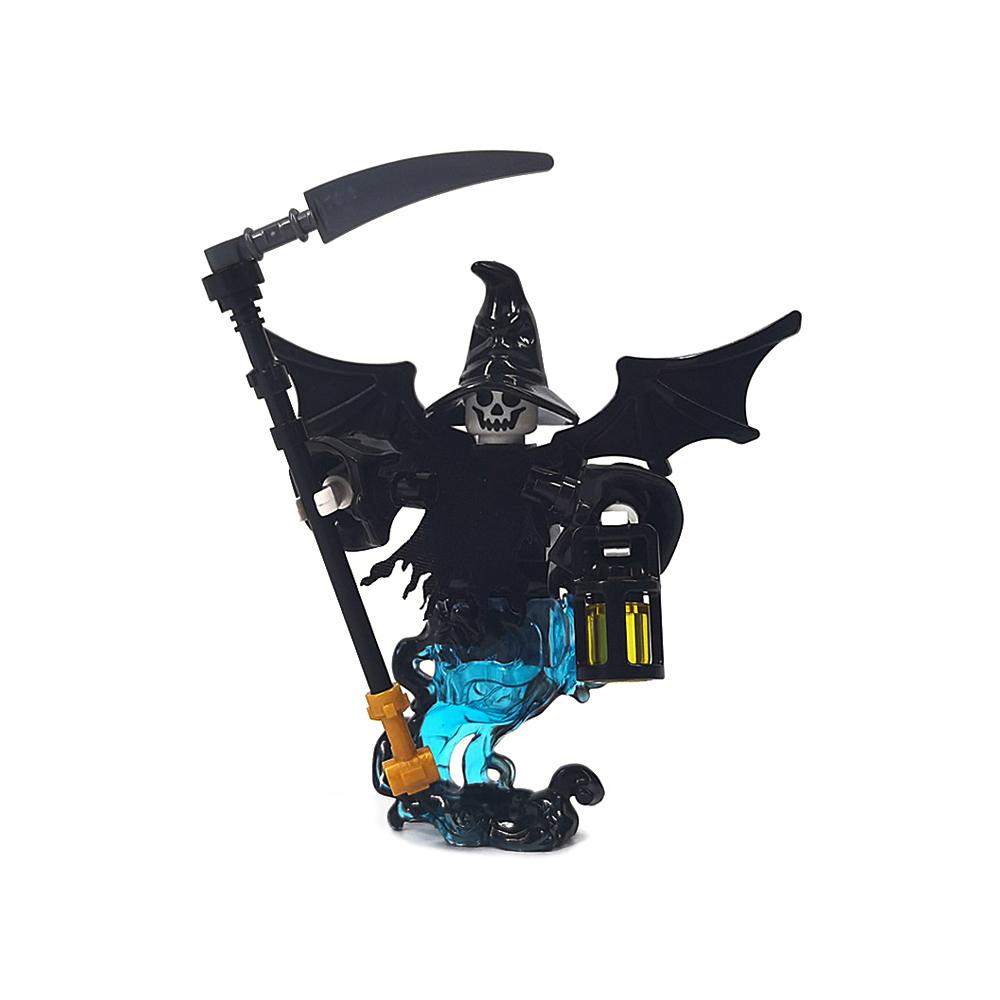 

MOC Хэллоуин Армия Скелетов Мини Кукла Строительные Блоки Сделай Сам Собранные Строительные Блоки Кукла Персонаж Скелет Лошадь Украшения Игрушка