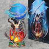 LS Spirit Vitality balloon Wukong SSj3 Super Saiyan Dragon BallZ 9.05Inch/23cm Can be move Skill glowing PVC Battle Figure Toys