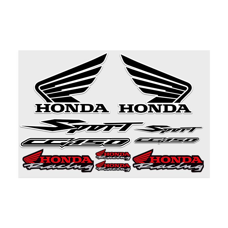 Adesivi Moto Adesivo Carrozzeria Paraurti Per Honda Finestrini Casco Moto Laptop Pareti Decalcomania Vinile Tuning Auto