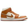 Air Jordan 1 Mid SE Sport Spice Women Sneakers Orange Coconut-Milk Black DV1302-100