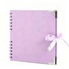 DIY Photo Album 88 Inch, Vintage with Corner Protectors, Ribbon, Black Cardstock Pages for Scrapbooking