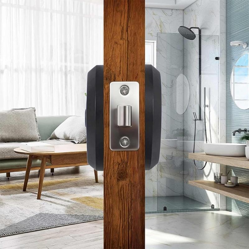 Simple Metal Entry Grip Modern Dark Entry Grip Set Thin Shape Cabinet Knob Simple Installation for Small Living Zones