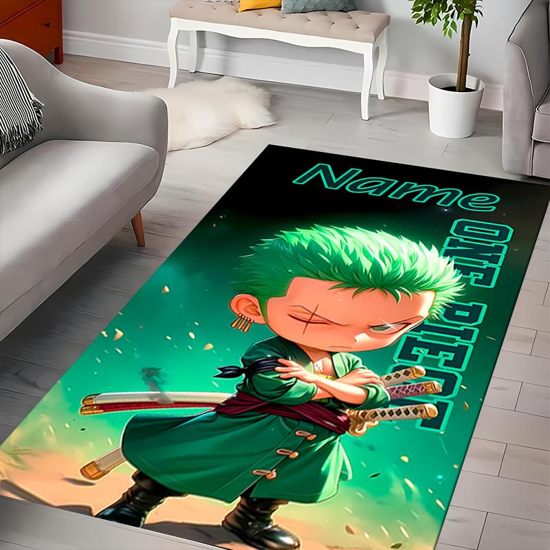 Custom personalization Zoro the Pirate King Area Rug - Perfect For Kitchen, Bathroom,Laundry Room Decor Large Size Available,Gift All Seasons