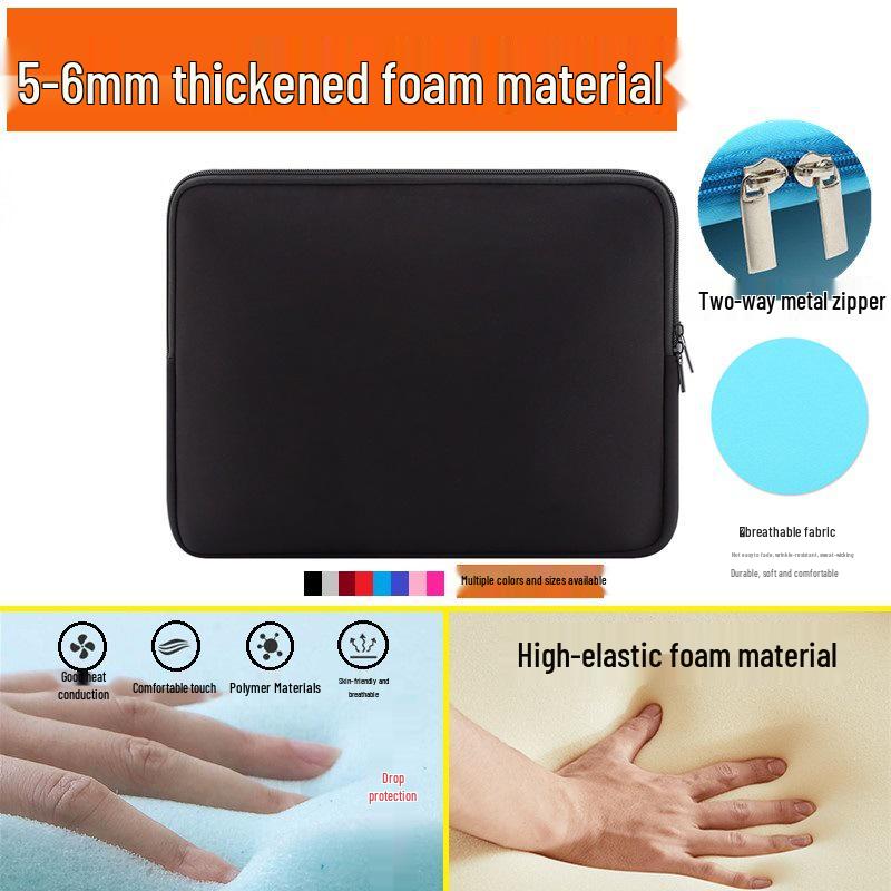 Foam-Padded Protective Bag for 14-inch Apple, Huawei, Xiaomi, Lenovo Tablets and Notebooks