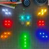 Nuovi 1/2/5 Pezzi Moc 8 Colori 2X2 Punti Luce LED Con Batteria Accessori Mattoncini Classici Educativi Blocchi da Costruzione Luminescenti Bambini