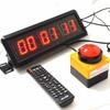 Cronometro Pulsante da 1,5 pollici 29 cm Timer Sportivo, Con Buzzer LED Orologio Conto alla Rovescia Pulsante Gioco Scuola Intelligenza Competizione Timer