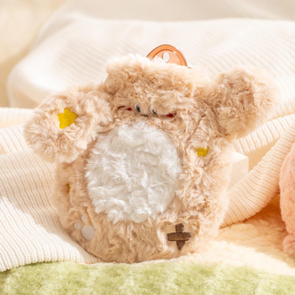 Plush Cover Warm Water Bag Portable Plush Hot Water Bag Detachable Insulation Bottle Women Period