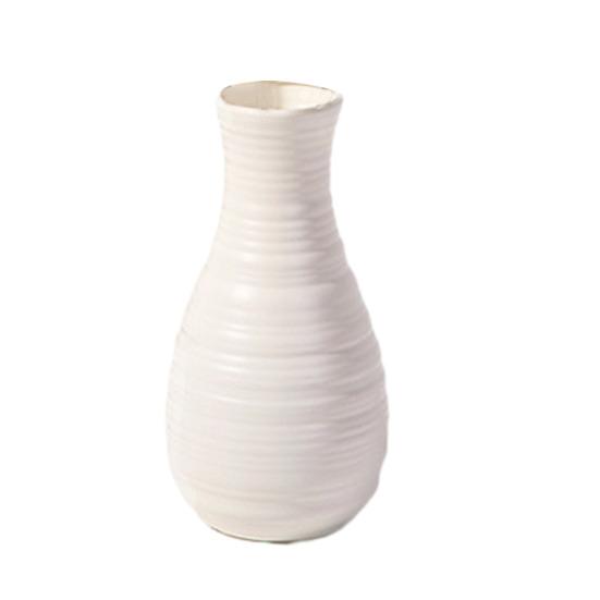 Ceramic Look Plastic Vase Nordic Boho Style Vase Modern Flower Arrangement Container for Kitchen Living Bedroom Home Decor