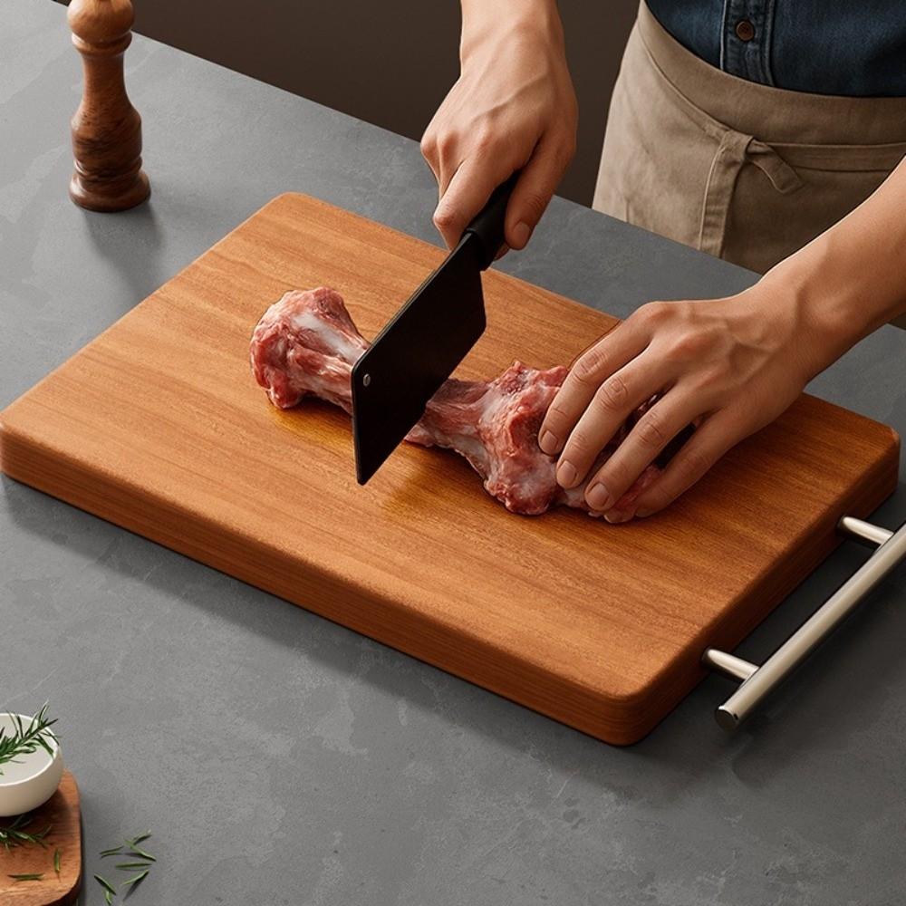 Ebony Wooden Cutting Board Double-sided Antibacterial Fruit Vegetable Chopping Board Anti Mold Cutting Board Mats Household