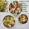 Prepping Mixing Bowls with Lids Stainless Steel Egg Whisking Pan Salad Bowl Set  Cooking Baking