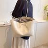 Women's Large Capacity Tote Bag Spring Summer High-End Versatile Shoulder Bag Simple School Bag