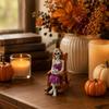 Halloween Rocking Chair Figure for Shelf Display and Room Styling, Skull Home Accent for Bookcase and Entry Placement