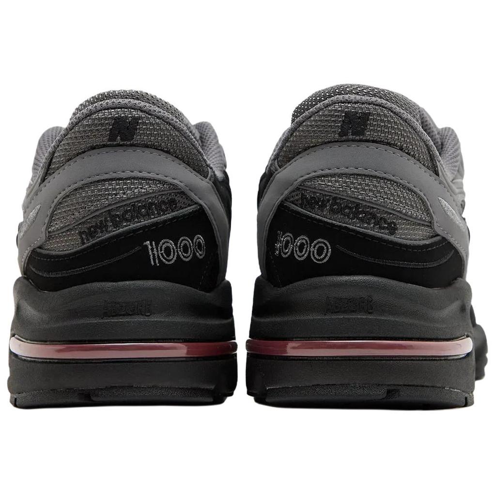 New Balance JD Sports X  NB 1000 Classic Comfortable Running Shoes Unisex Sneaker Gray Black M1000JBR