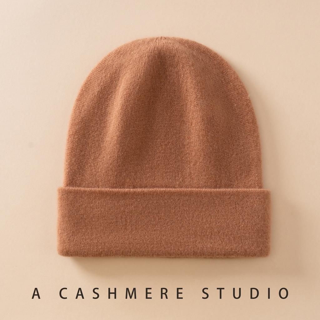 Size Batch% Pure Cashmere Top Luxury Women's Simple Style One-line Knitted Seamless Headgear