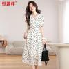 Abito midi a pois elegante Hengyuanxiang