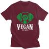 Custom Vegan Power Tshirts for Unisex Short Sleeves T Shirt Cool Powered By Plants T-shirts Pure Cotton Tee Gift