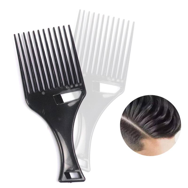 Wide Teeth Brush Pick Comb Fork Hairbrush Insert Hair Pick Comb Plastic Combs For Curly Afro Hair Styling Tools For Women Men