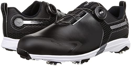 Mizuno Wide Style SL Boa Golf Shoes, Black, Size 26.5 Cm, F