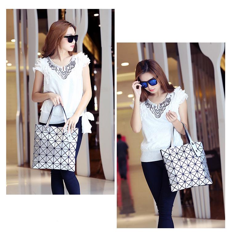 Geometrische Raute Damen Schultertasche - Sommer 2020 Japanischer Stil Trendige Handtasche