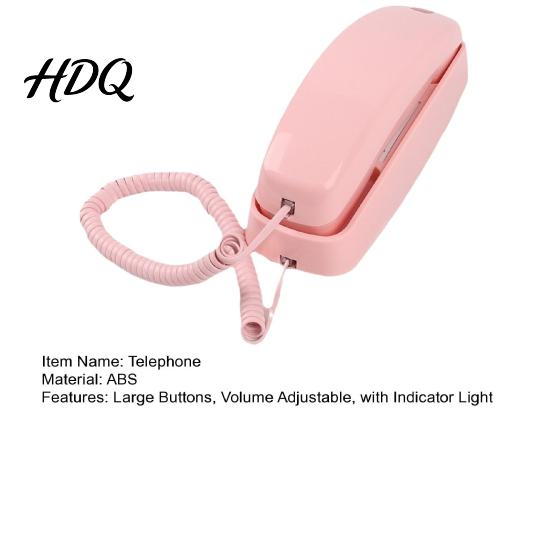 Desk Phone with Indicator Corded Buttons Home Office Wired Landline Large Telephone Volume Wall Mount Light