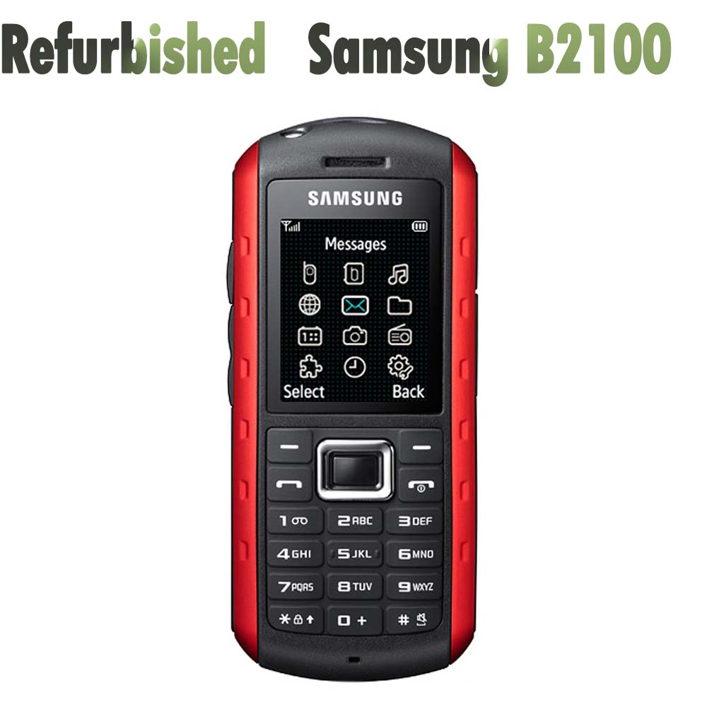 

95% новый Восстановленный Мобильный телефон Samsung B2100 Xplorer simple set красный