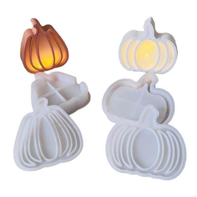Halloween Pumpkins Silicone Molds Baking Tool For Epoxy Resin Halloween Party Decoration Night Light A0KF