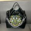 Women's Embroidered Large Capacity Leather Tote - Fashionable, Versatile, Eco-Friendly Handbag