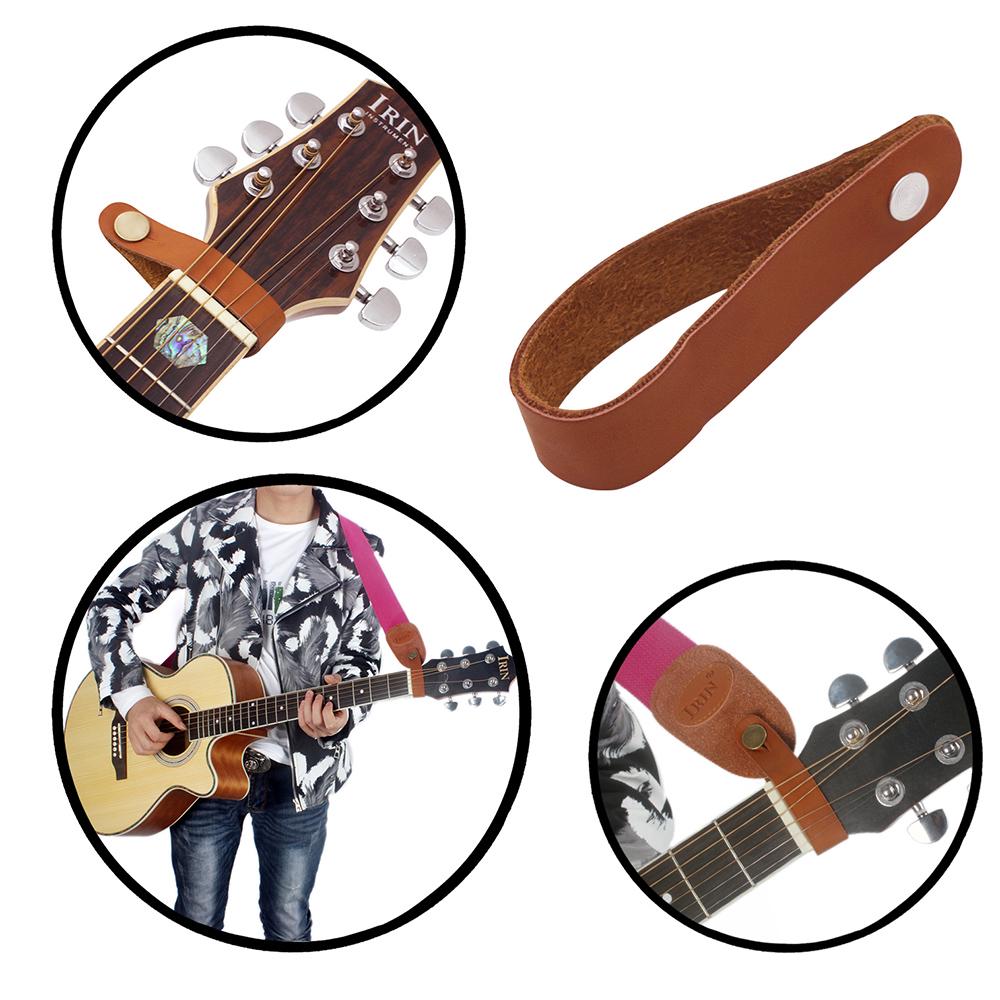 Acoustic Guitar Neck Strap Button Headstock Adaptor Synthetic Leather