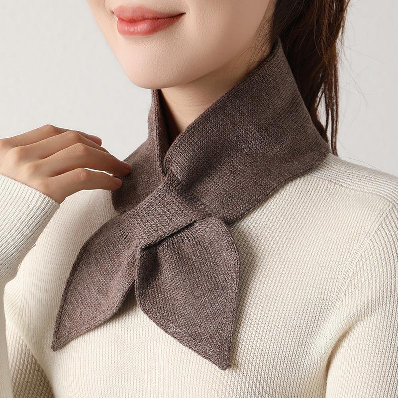 Gestrickter Wollschal im koreanischen Stil für Damen - Vielseitig, Warm und Modisch für Herbst und Winter