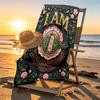 Alpha Kappa Alpha Print Beach Towel Design, Soft, Lightweight. for Home Bathroom, Spa, Pool, Yoga, Surfing, Camping, Gift for Family, Friend
