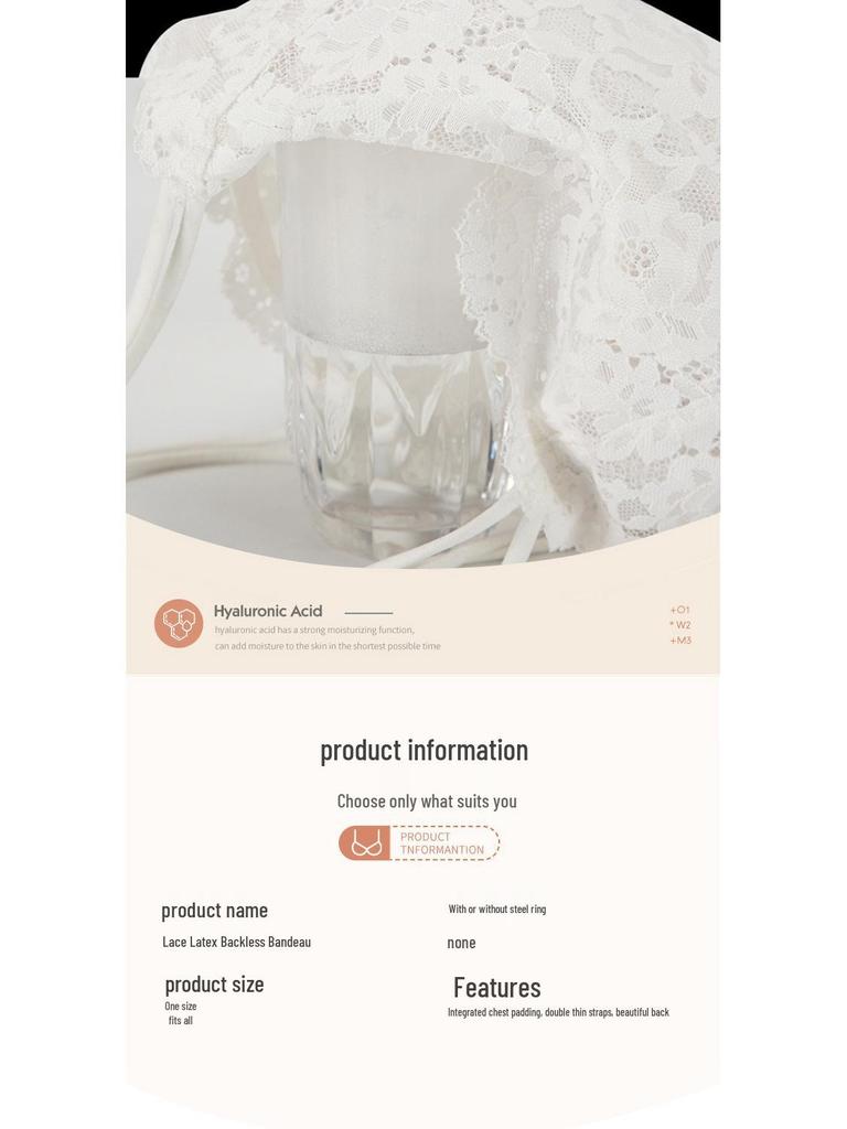 Summer Korean Lace Strapless Bandeau Camisole for Female Students