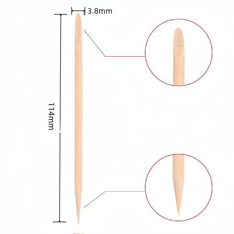 Апельсиновая палочка-сверло для маникюра, толкатель омертвевшей кожи, устройство для удаления ногтей - 65 мм/75 мм