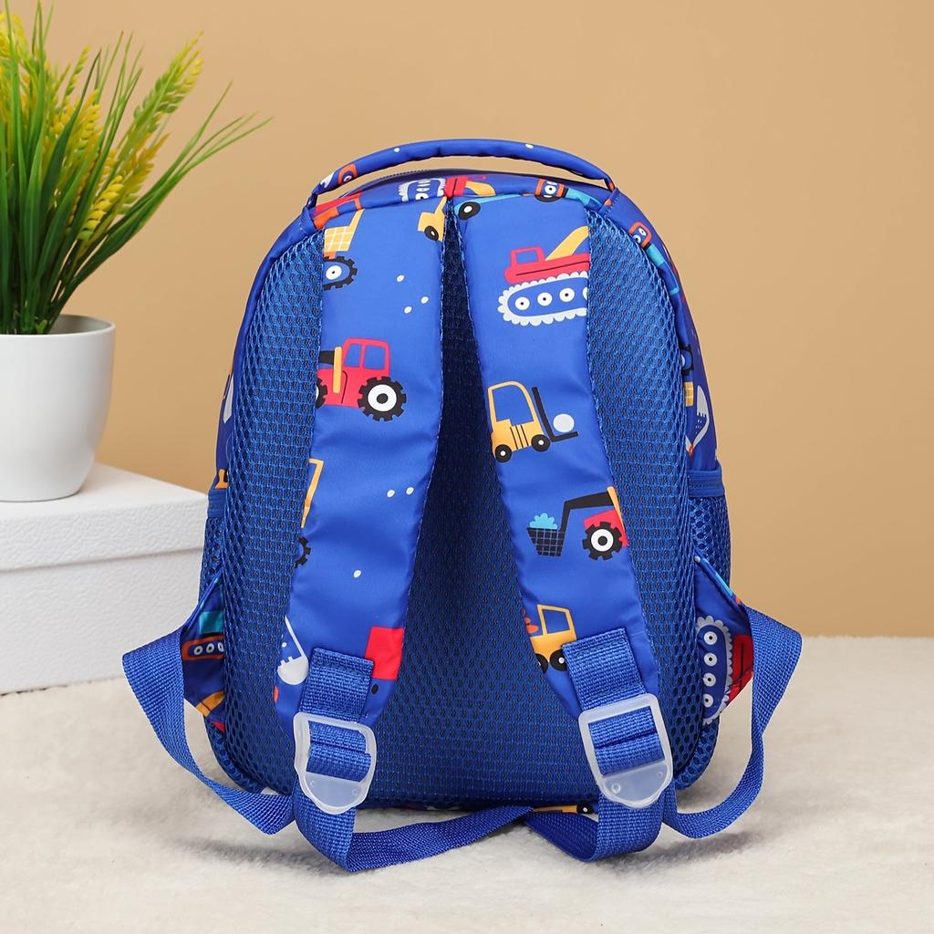 Cartoon Dinosaur Print Children's Backpack Excavator with Large Capacity and Lightweight Student Backpack