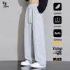 Men's Winter Loose Straight-Leg Sweatpants