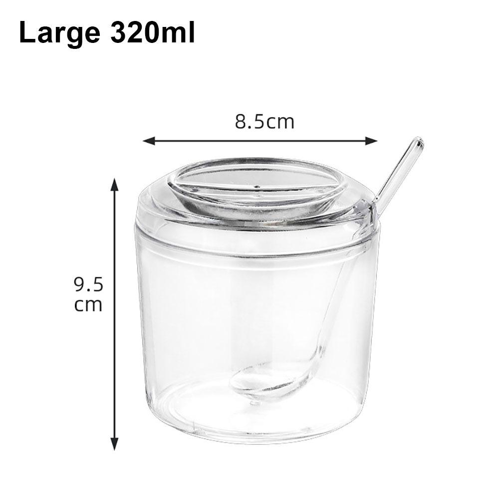 1Pcs S/M/L Spices Bottles Acrylic Salt Pepper Shakers New Seasoning Jars