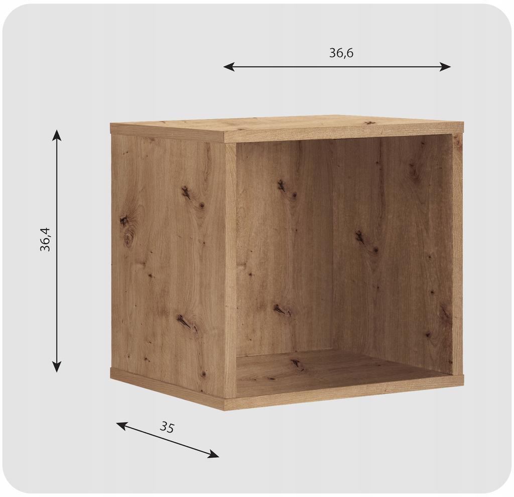 Regał półka organizer pojemnik stojak na płyty winylowe segregatory Cubo 1
