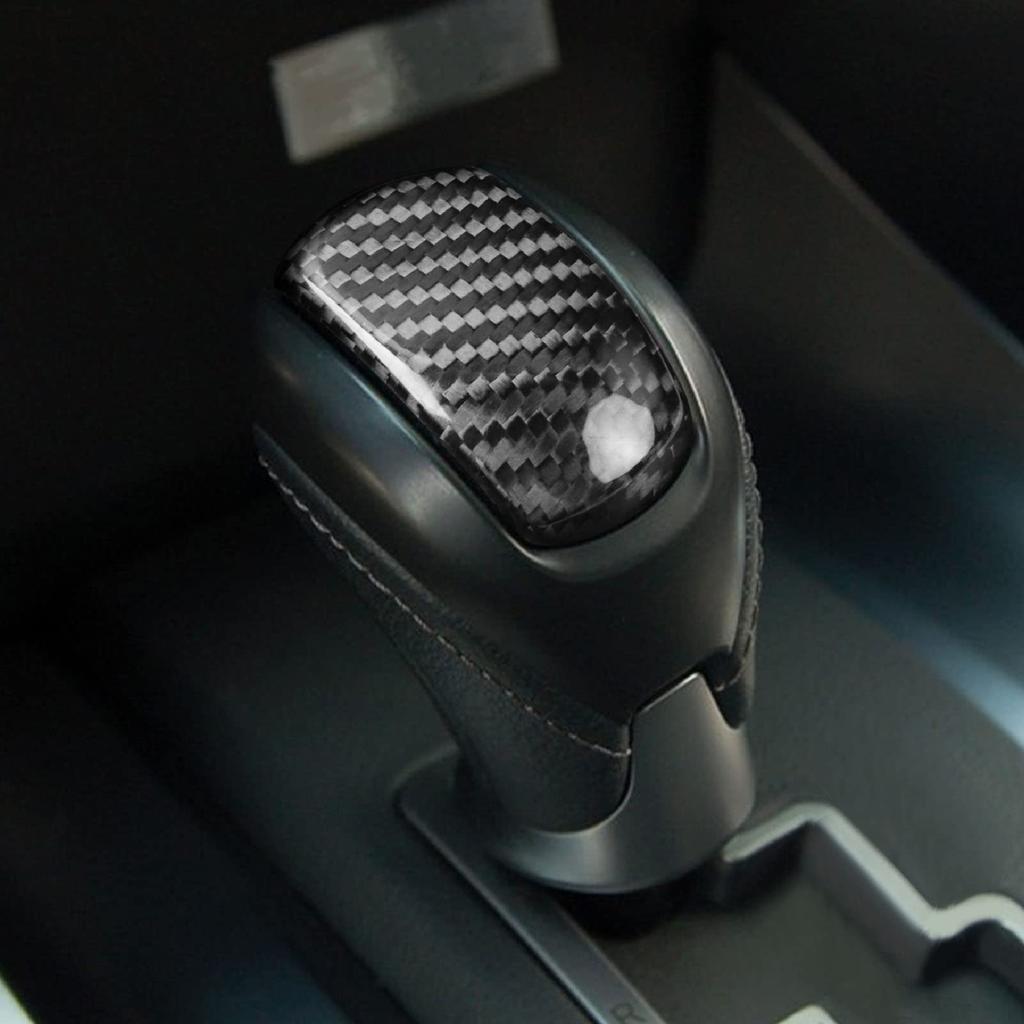 Car Gear Shift Knob Cover Trim Carbon Fiber Shifter Head Decal Sticker for GTR R35 2008-2015