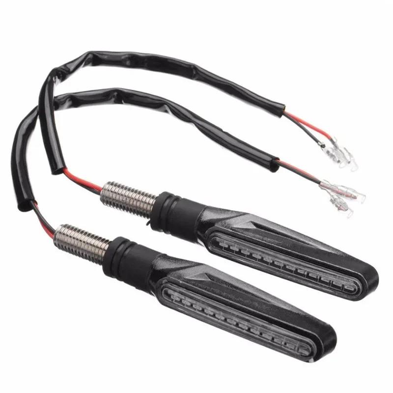 Motorcycle Turn Signals Lights Built Relay 12V Flasher Motorcycle Led Flowing Water Blinker Moto Indicator Turn Lamp Accessories