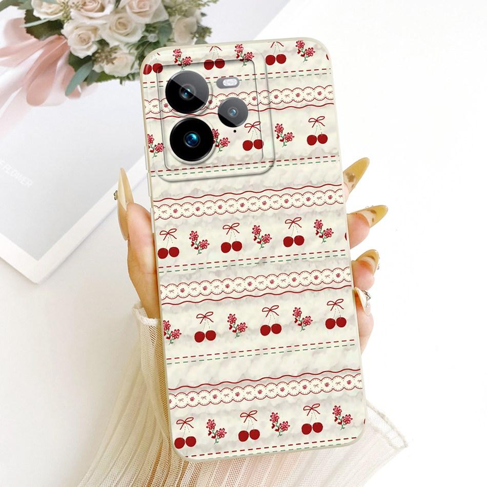 For Realme GT 7 Pro Cute Cat Flower Cartoon Phone Case For Realme GT7 Pro RMX5010 Shockproof Soft Silicone Covers Bumpers