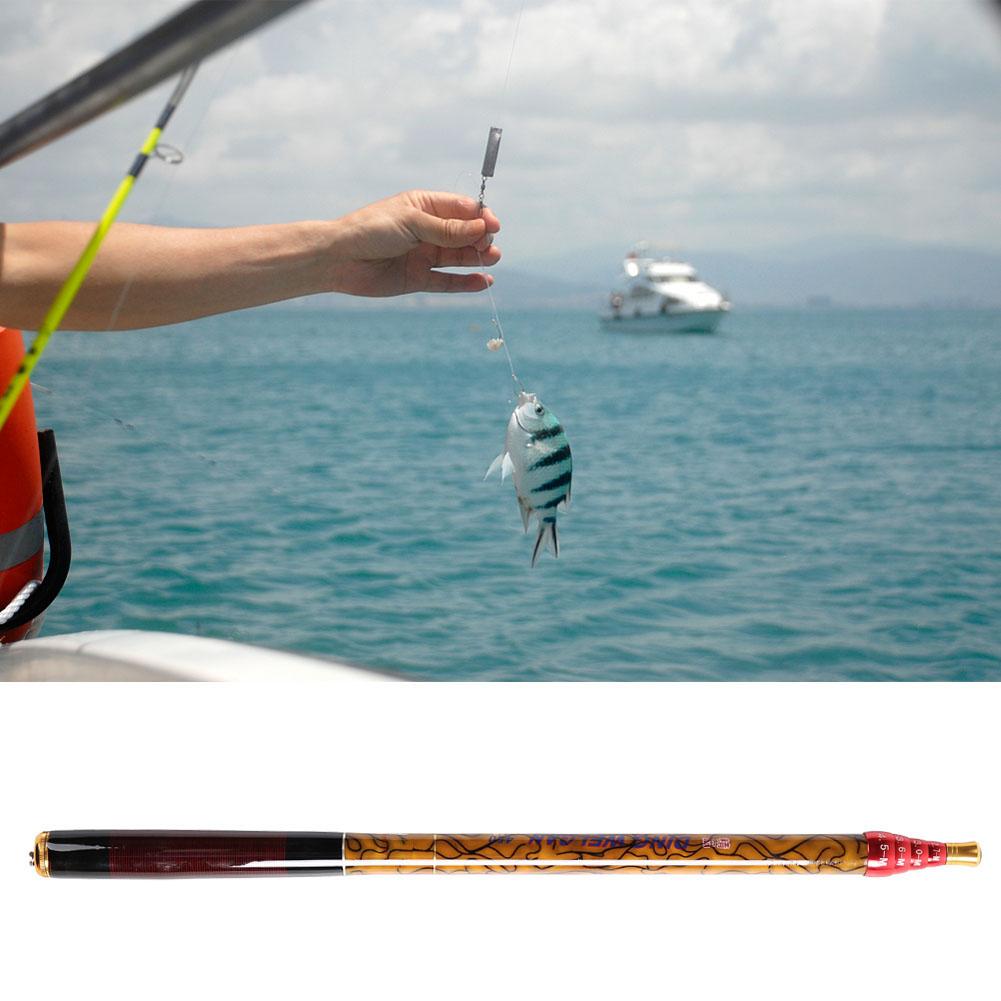 Portable Carbon Fiber Fishing Rods Ultra Light Telescopic Positioning Hand Rod(4.5m)