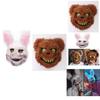 Halloween Creepy Bloody Bear Rabbit Mask For Cosplay Party Performance