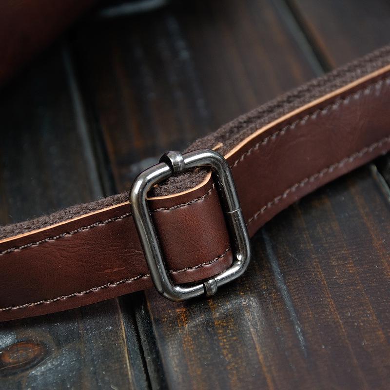 Korean Retro Crazy Horse Leather Men's Backpack