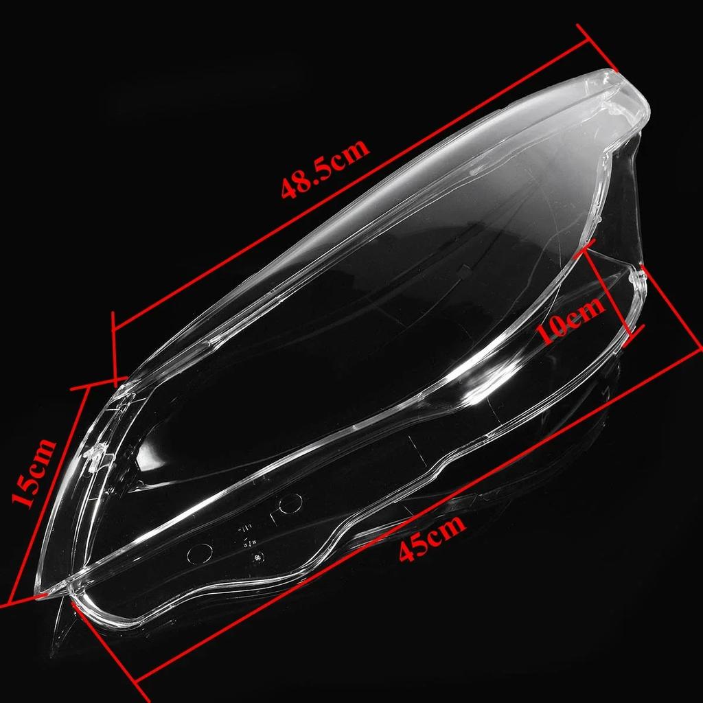 Pair Front Headlamp Lens Cover For BMW 5-Series M5 E60 E61 525i 530i 545i 550i 2003-2010 Headlight Shell Transparent Lampshade