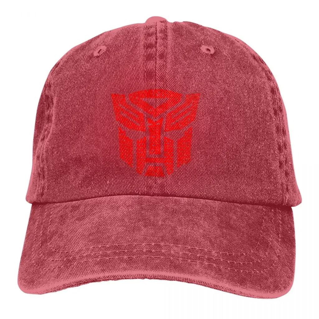Summer Cap Sun Visor Autobots Red Hip Hop Caps Transformer Science Fiction Action Cowboy Hat Peaked Trucker Dad Hats