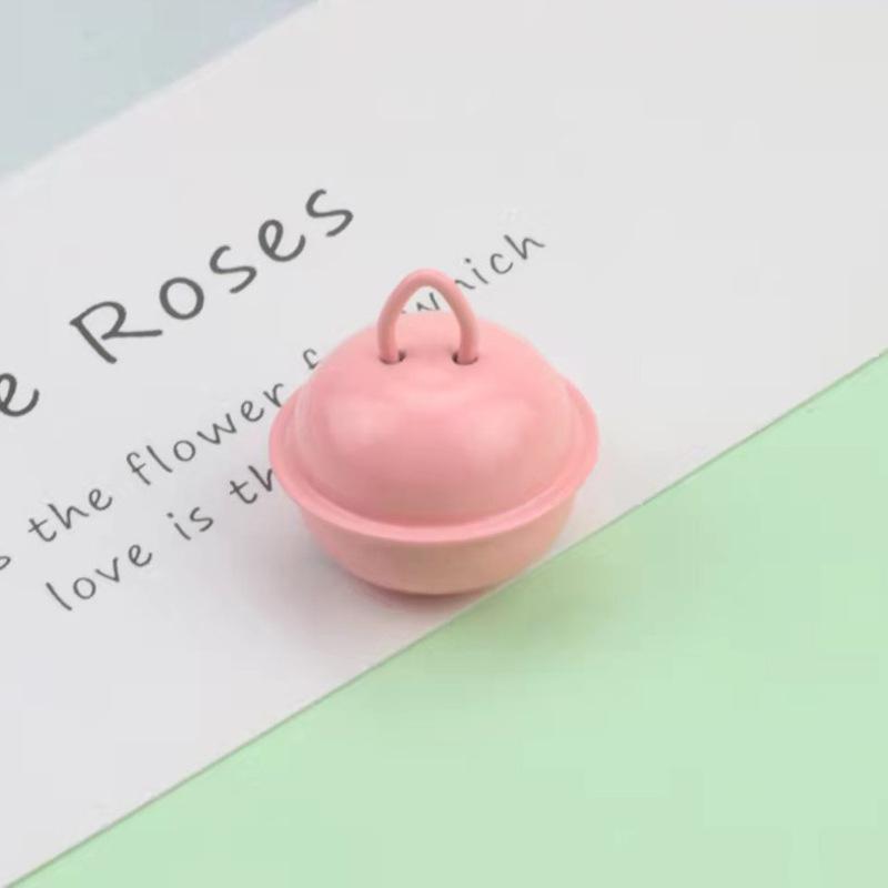 22mm Candy Color Enamel Metal Bells - Christmas Ornaments, DIY Pet Accessories, Keychain Pendants