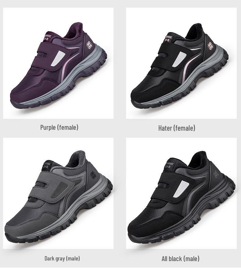 Zhang Kaili Women's Autumn/Winter Anti-slip Warm Walking Shoes for Middle-aged & Elderly